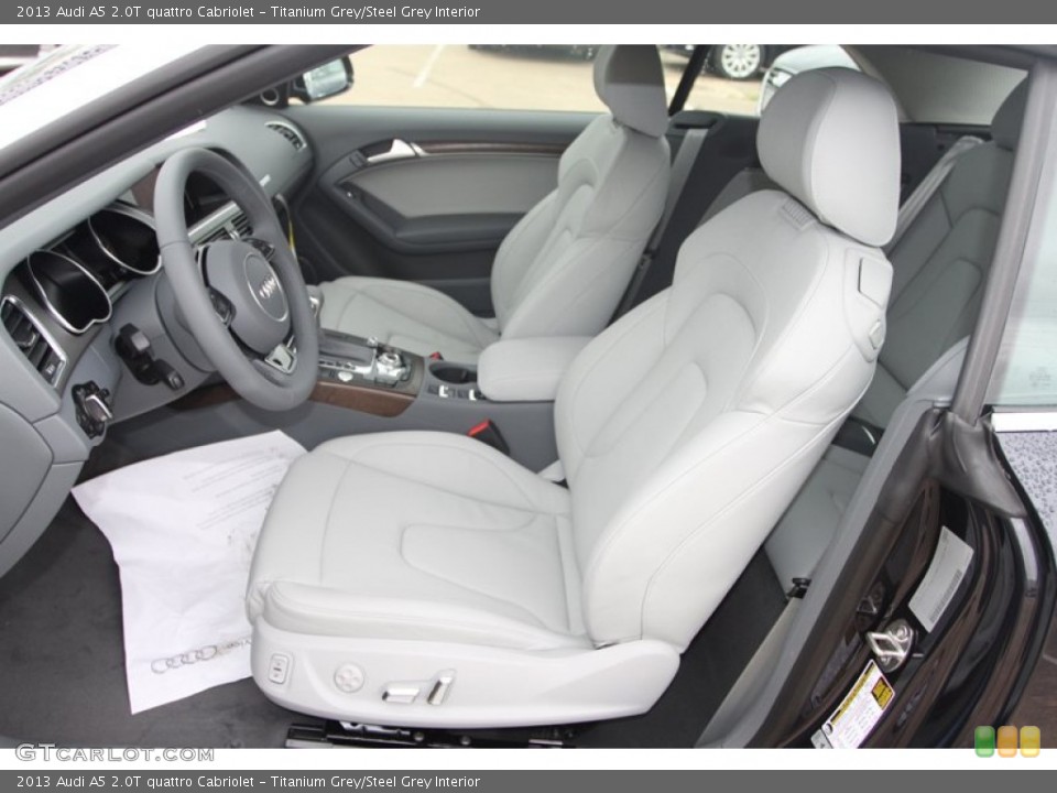 Titanium Grey/Steel Grey Interior Front Seat for the 2013 Audi A5 2.0T quattro Cabriolet #79878369