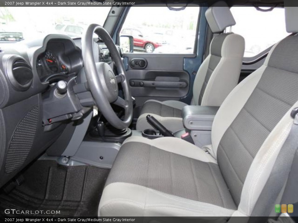 Dark Slate Gray/Medium Slate Gray Interior Photo for the 2007 Jeep Wrangler X 4x4 #79883953