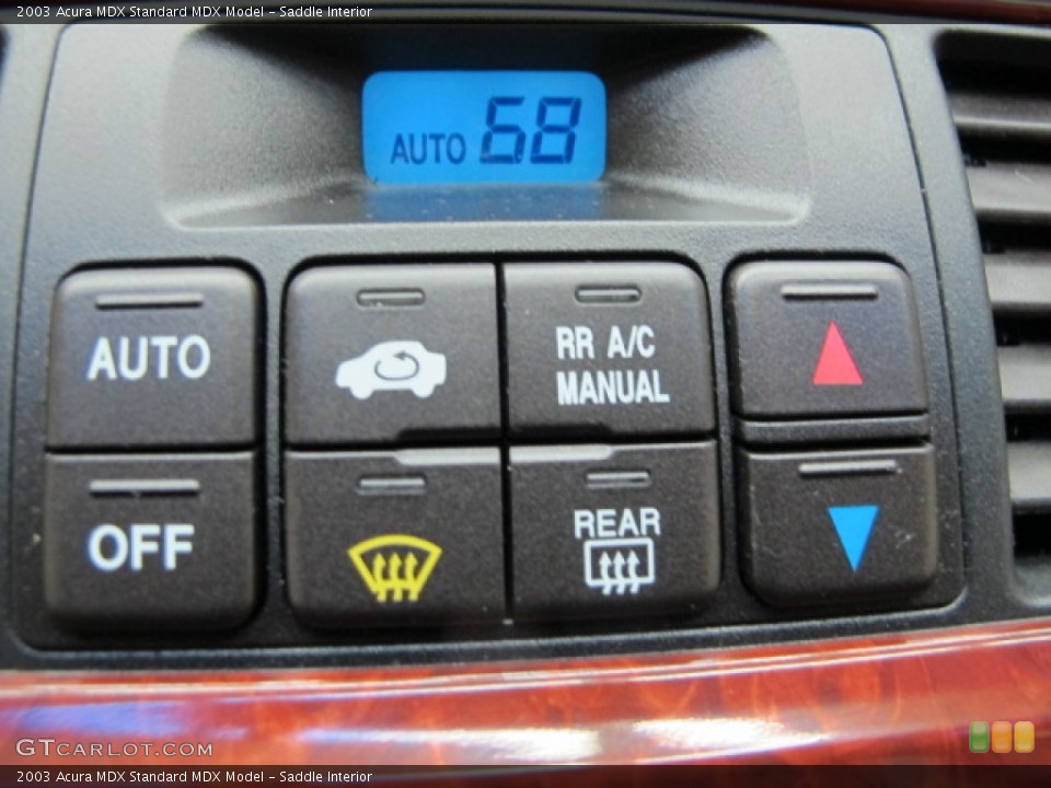 Saddle Interior Controls for the 2003 Acura MDX  #79887852