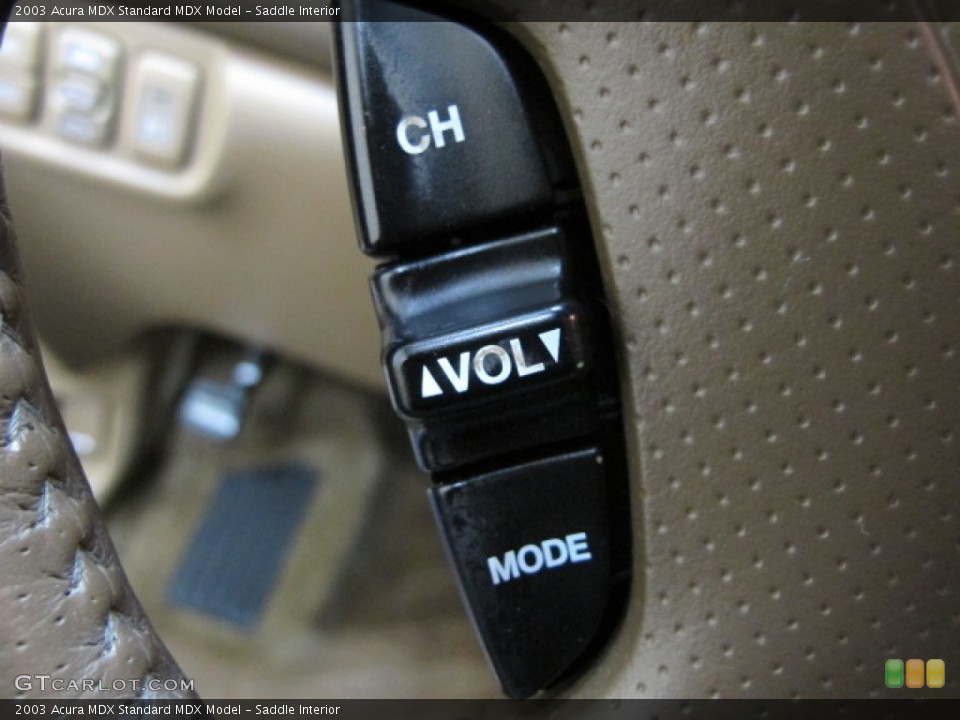 Saddle Interior Controls for the 2003 Acura MDX  #79888004