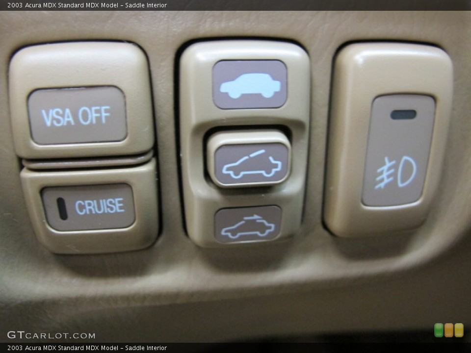 Saddle Interior Controls for the 2003 Acura MDX  #79888041