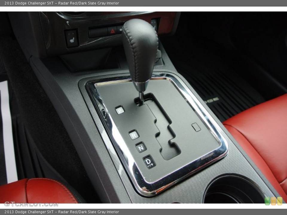 Radar Red/Dark Slate Gray Interior Transmission for the 2013 Dodge Challenger SXT #79891080