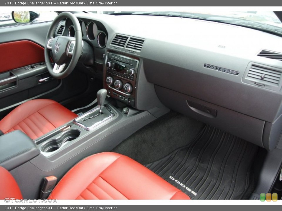 Radar Red/Dark Slate Gray Interior Dashboard for the 2013 Dodge Challenger SXT #79891256