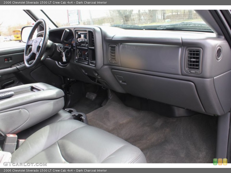 Dark Charcoal Interior Dashboard for the 2006 Chevrolet Silverado 1500 LT Crew Cab 4x4 #79891510