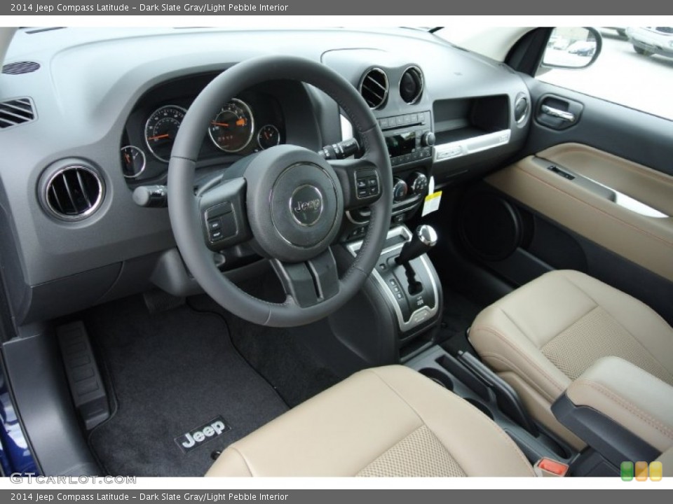 Dark Slate Gray/Light Pebble 2014 Jeep Compass Interiors