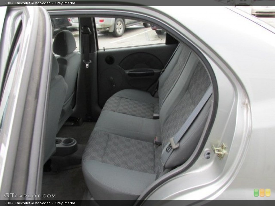 Gray Interior Rear Seat for the 2004 Chevrolet Aveo Sedan #79893321