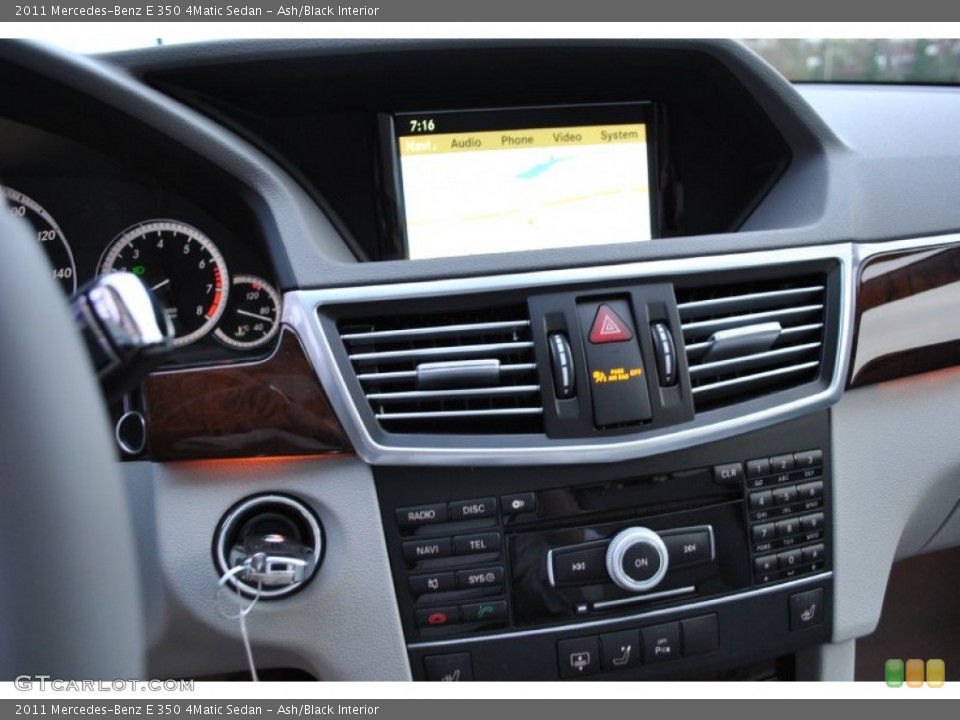 Ash/Black Interior Controls for the 2011 Mercedes-Benz E 350 4Matic Sedan #79894344