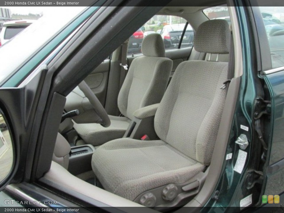 Beige Interior Front Seat for the 2000 Honda Civic LX Sedan #79894982