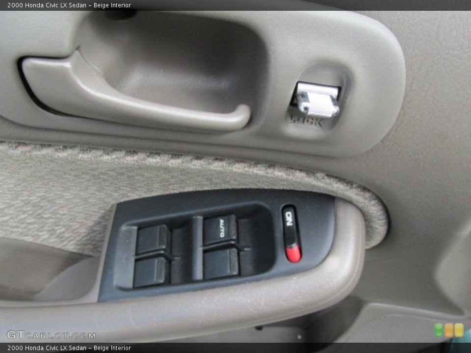 Beige Interior Controls for the 2000 Honda Civic LX Sedan #79895022
