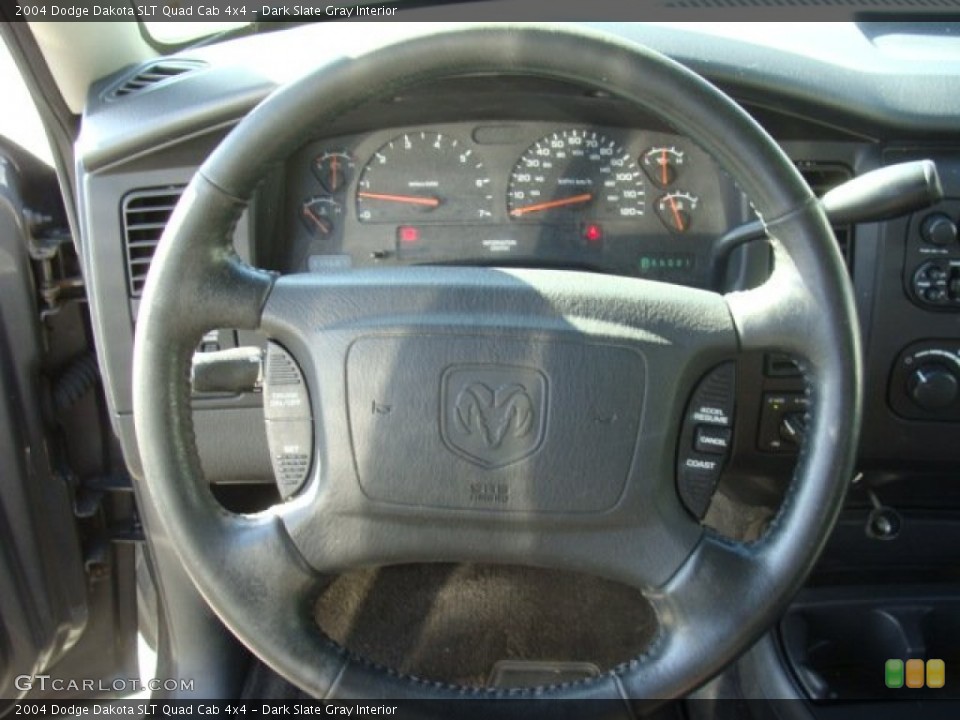 Dark Slate Gray Interior Steering Wheel for the 2004 Dodge Dakota SLT Quad Cab 4x4 #79895660