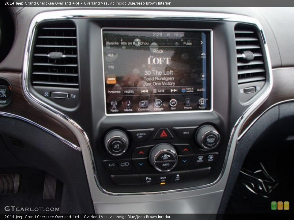 Overland Vesuvio Indigo Blue/Jeep Brown Interior Controls for the 2014 Jeep Grand Cherokee Overland 4x4 #79897391