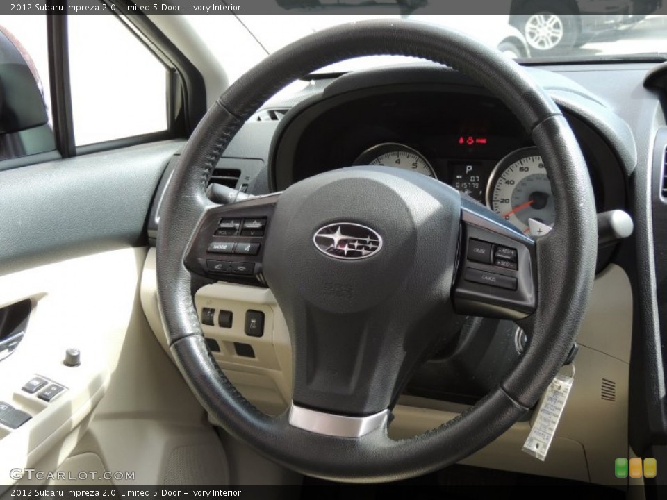 Ivory Interior Steering Wheel for the 2012 Subaru Impreza 2.0i Limited 5 Door #79897650