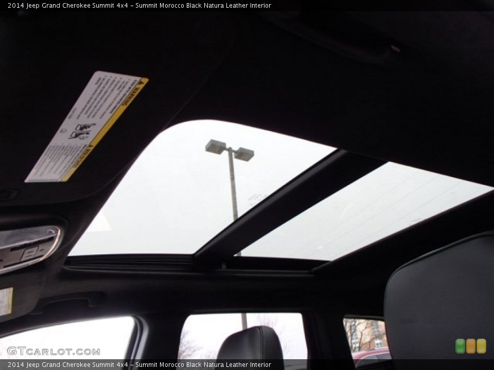 Summit Morocco Black Natura Leather Interior Sunroof for the 2014 Jeep Grand Cherokee Summit 4x4 #79897743