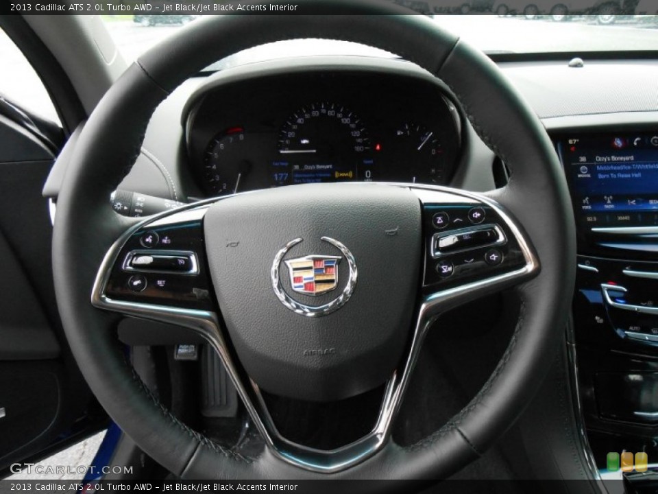 Jet Black/Jet Black Accents Interior Steering Wheel for the 2013 Cadillac ATS 2.0L Turbo AWD #79898052