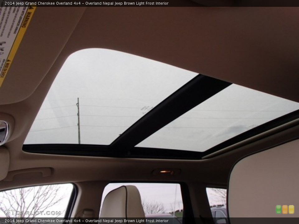 Overland Nepal Jeep Brown Light Frost Interior Sunroof for the 2014 Jeep Grand Cherokee Overland 4x4 #79898077