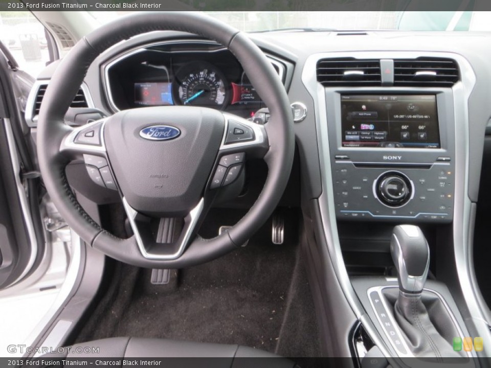 Charcoal Black Interior Dashboard for the 2013 Ford Fusion Titanium #79898483