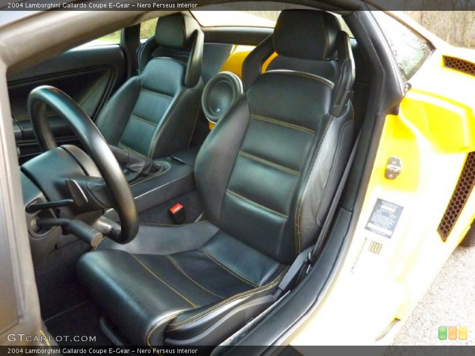 Nero Perseus Interior Front Seat for the 2004 Lamborghini Gallardo Coupe E-Gear #79899126