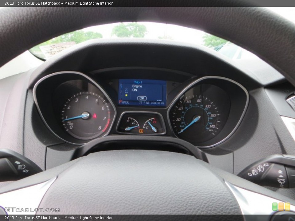 Medium Light Stone Interior Gauges for the 2013 Ford Focus SE Hatchback #79899309