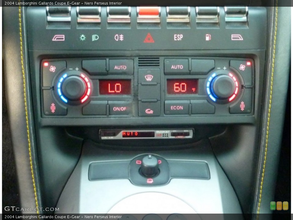 Nero Perseus Interior Controls for the 2004 Lamborghini Gallardo Coupe E-Gear #79899471
