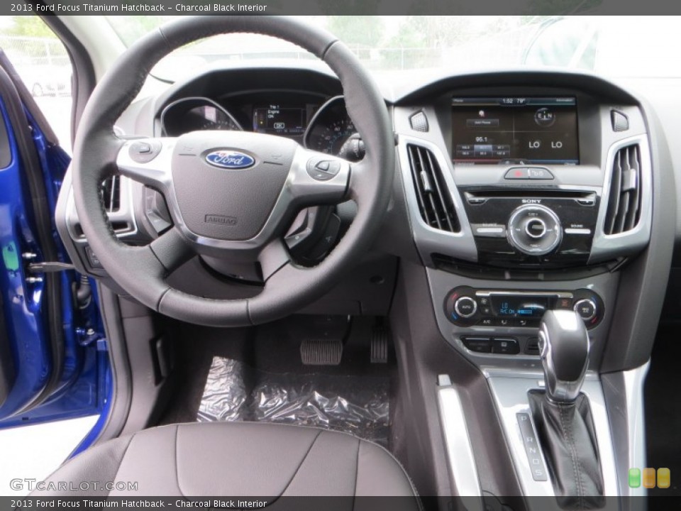 Charcoal Black Interior Dashboard for the 2013 Ford Focus Titanium Hatchback #79899870