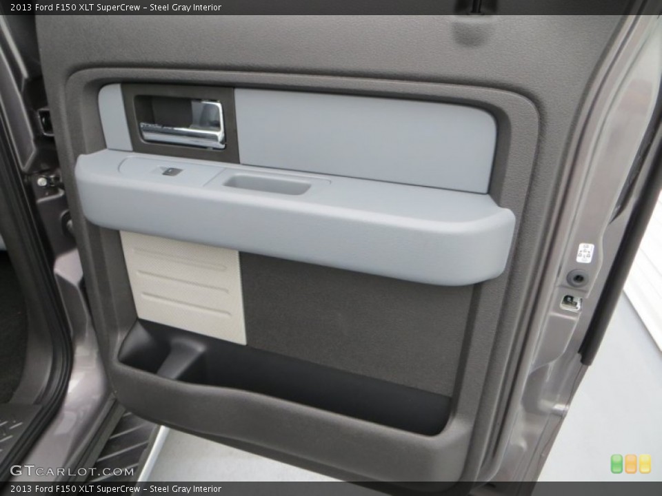 Steel Gray Interior Door Panel for the 2013 Ford F150 XLT SuperCrew #79901175