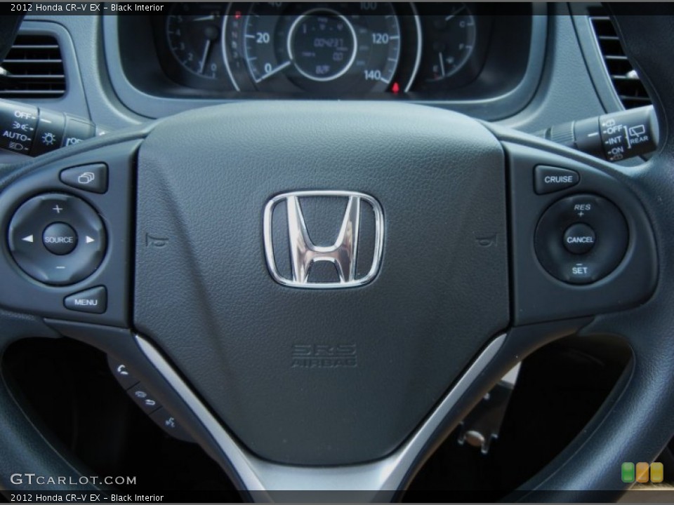 Black Interior Steering Wheel for the 2012 Honda CR-V EX #79901357