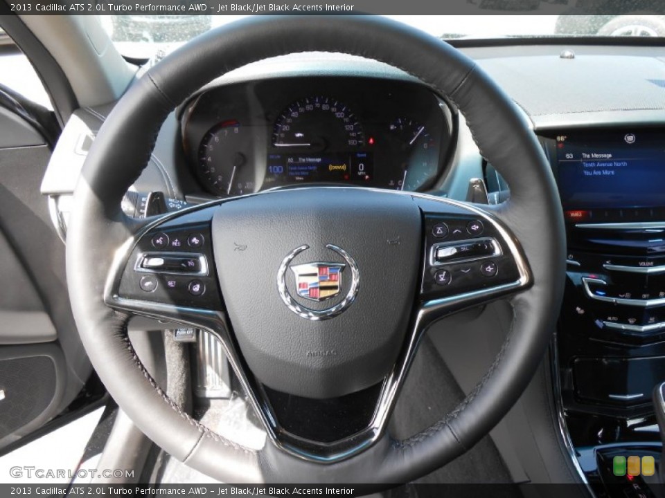 Jet Black/Jet Black Accents Interior Steering Wheel for the 2013 Cadillac ATS 2.0L Turbo Performance AWD #79901385