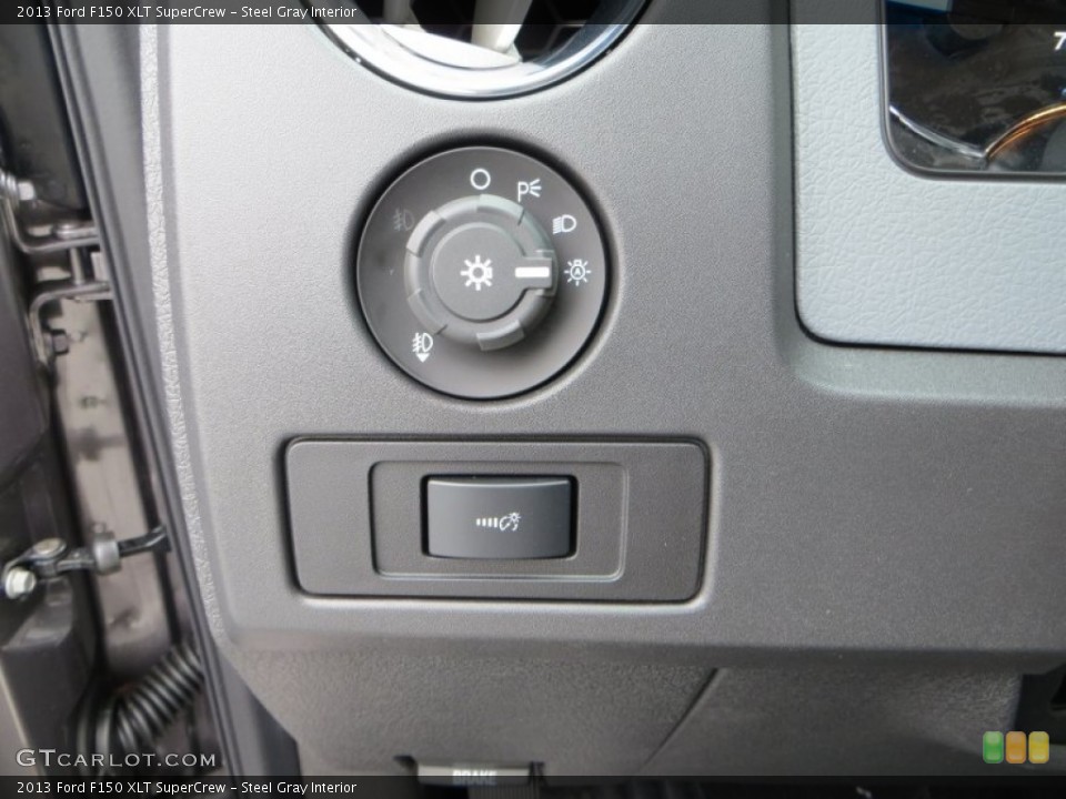 Steel Gray Interior Controls for the 2013 Ford F150 XLT SuperCrew #79901436
