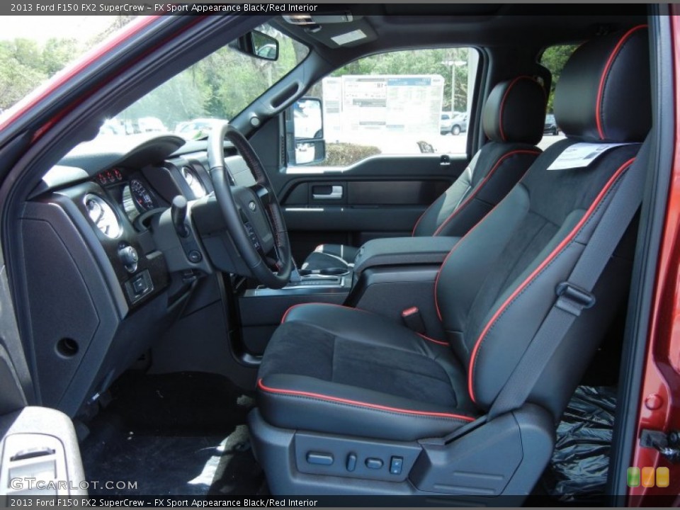 FX Sport Appearance Black/Red Interior Photo for the 2013 Ford F150 FX2 SuperCrew #79902357