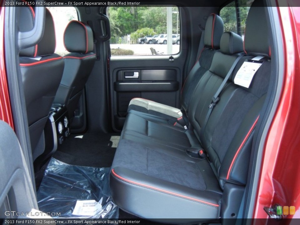 FX Sport Appearance Black/Red Interior Rear Seat for the 2013 Ford F150 FX2 SuperCrew #79902378