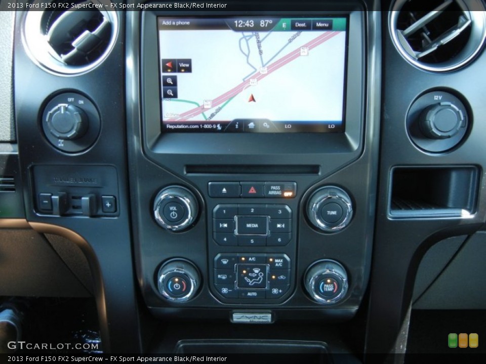 FX Sport Appearance Black/Red Interior Controls for the 2013 Ford F150 FX2 SuperCrew #79902458