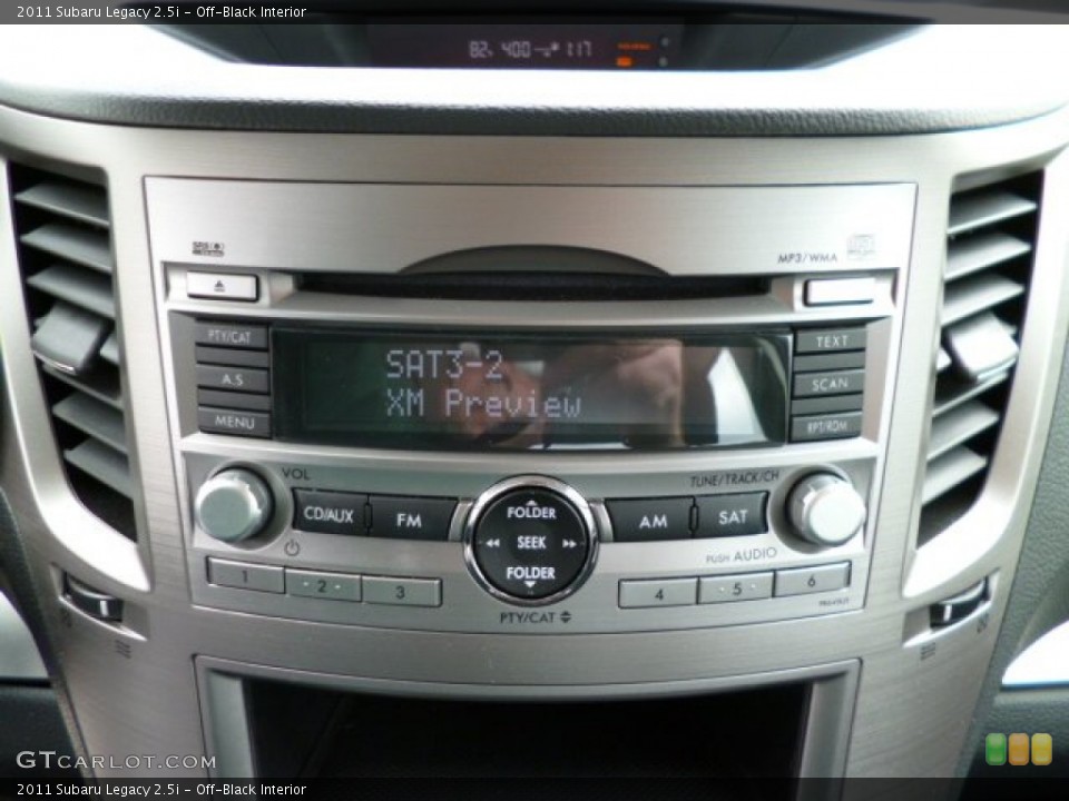 Off-Black Interior Audio System for the 2011 Subaru Legacy 2.5i #79902581