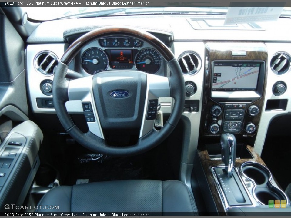 Platinum Unique Black Leather Interior Dashboard for the 2013 Ford F150 Platinum SuperCrew 4x4 #79902726