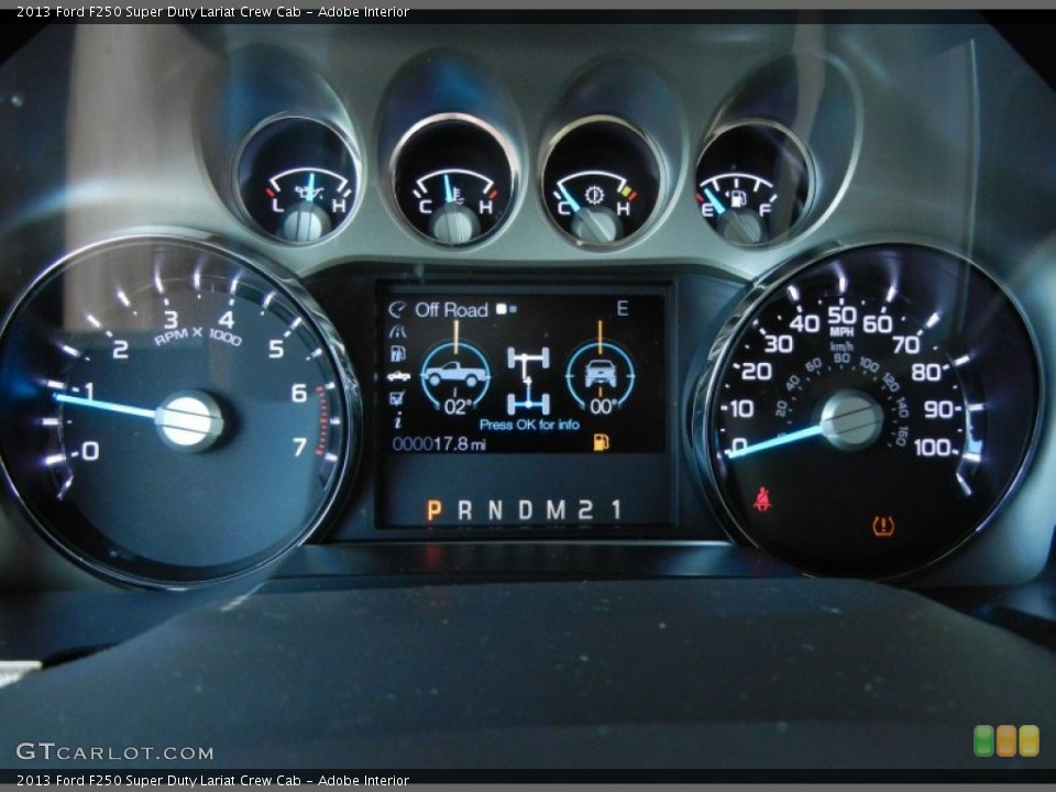 Adobe Interior Gauges for the 2013 Ford F250 Super Duty Lariat Crew Cab #79902988