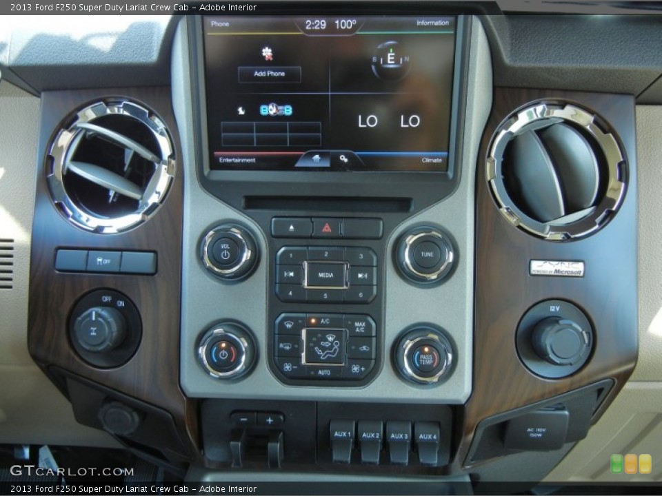 Adobe Interior Controls for the 2013 Ford F250 Super Duty Lariat Crew Cab #79903011
