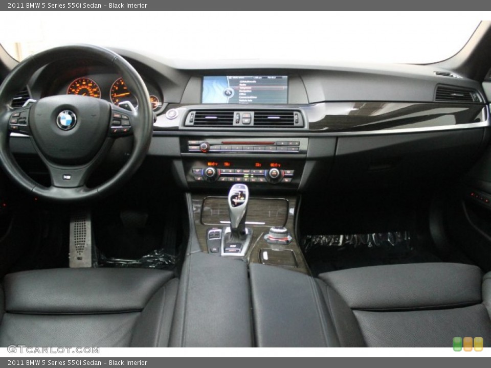 Black Interior Dashboard for the 2011 BMW 5 Series 550i Sedan #79906646