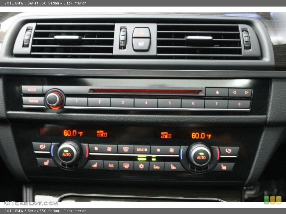 Black Interior Controls for the 2011 BMW 5 Series 550i Sedan #79906668