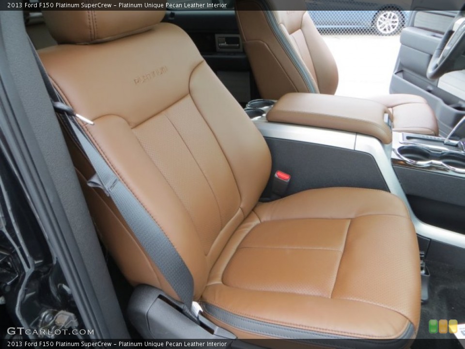 Platinum Unique Pecan Leather Interior Front Seat for the 2013 Ford F150 Platinum SuperCrew #79906815