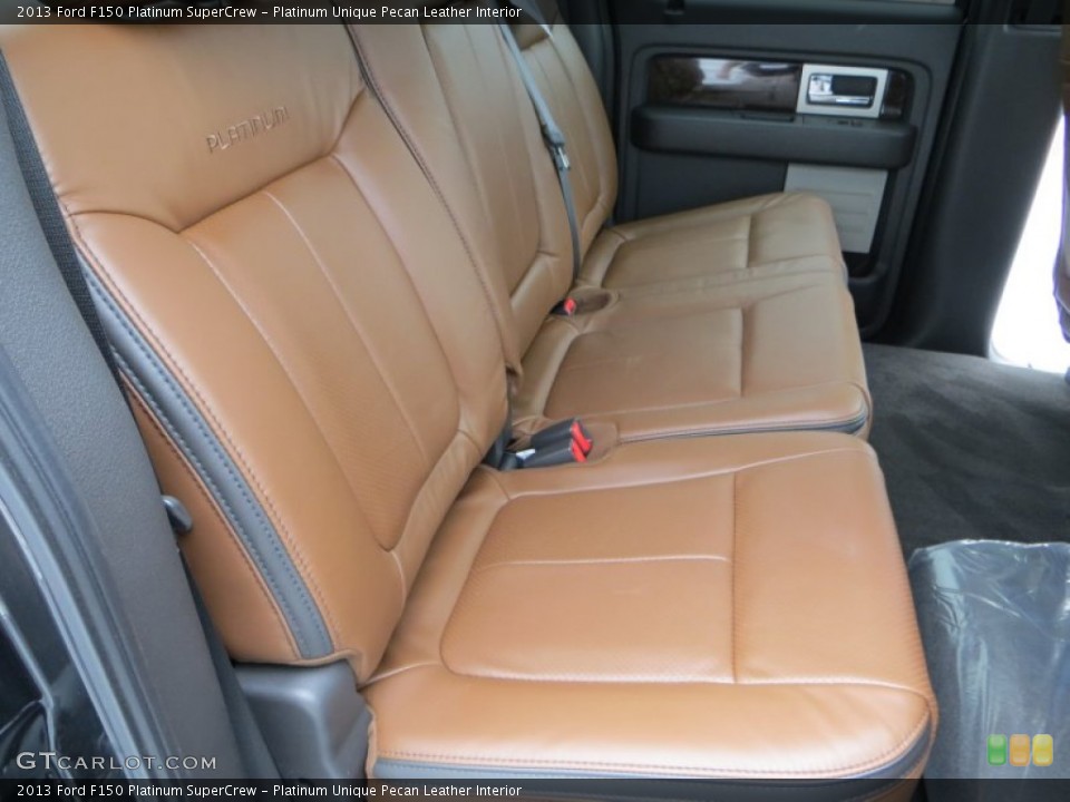 Platinum Unique Pecan Leather Interior Rear Seat for the 2013 Ford F150 Platinum SuperCrew #79906856
