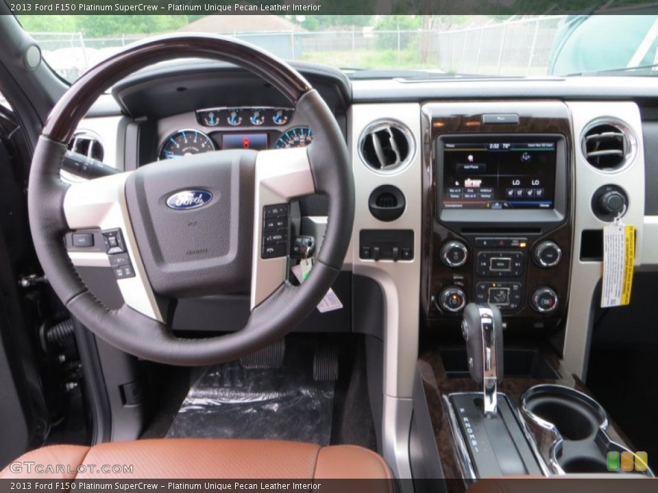 Platinum Unique Pecan Leather Interior Dashboard for the 2013 Ford F150 Platinum SuperCrew #79906992