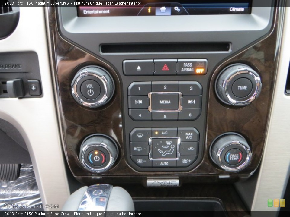Platinum Unique Pecan Leather Interior Controls for the 2013 Ford F150 Platinum SuperCrew #79907067