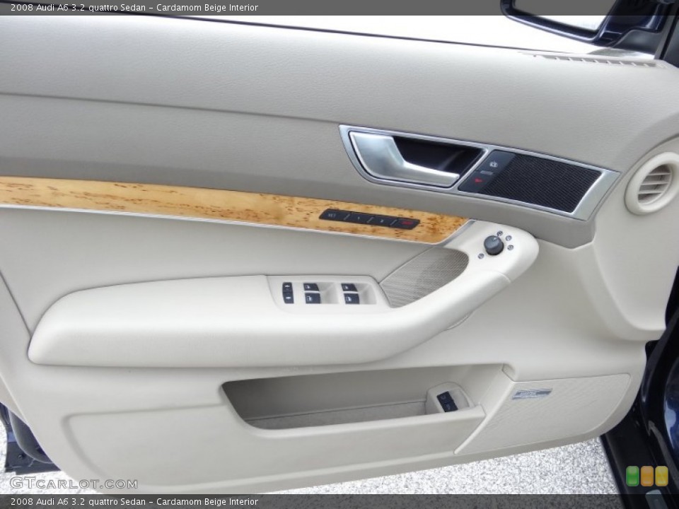 Cardamom Beige Interior Door Panel for the 2008 Audi A6 3.2 quattro Sedan #79908942