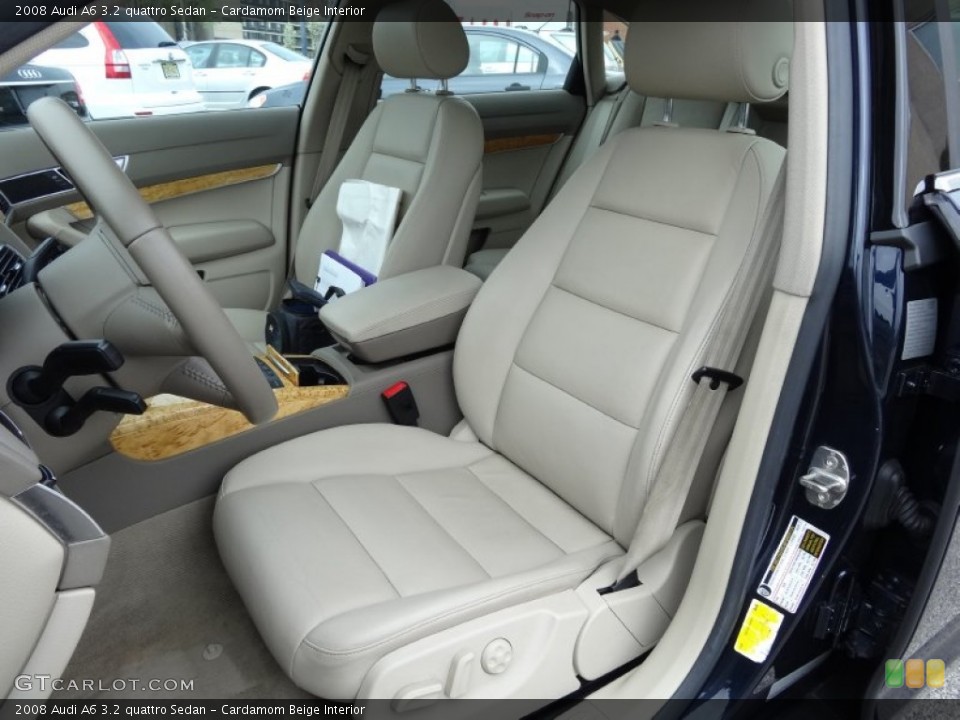 Cardamom Beige Interior Front Seat for the 2008 Audi A6 3.2 quattro Sedan #79909005