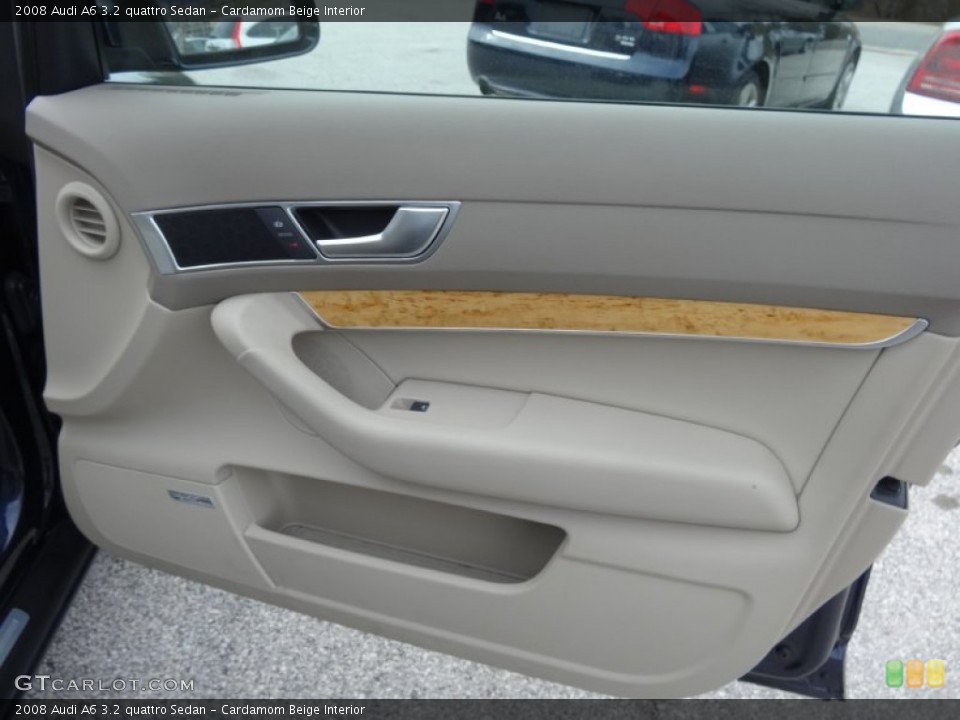Cardamom Beige Interior Door Panel for the 2008 Audi A6 3.2 quattro Sedan #79909110