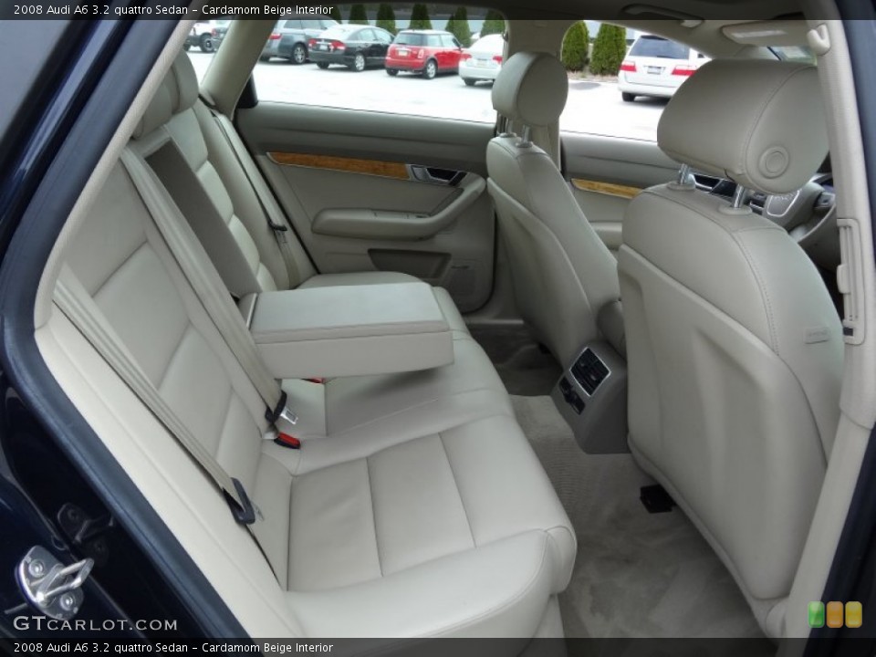 Cardamom Beige Interior Rear Seat for the 2008 Audi A6 3.2 quattro Sedan #79909129