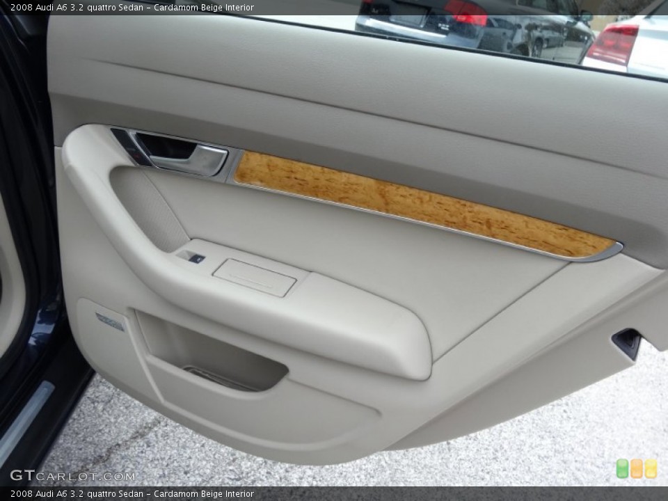 Cardamom Beige Interior Door Panel for the 2008 Audi A6 3.2 quattro Sedan #79909149
