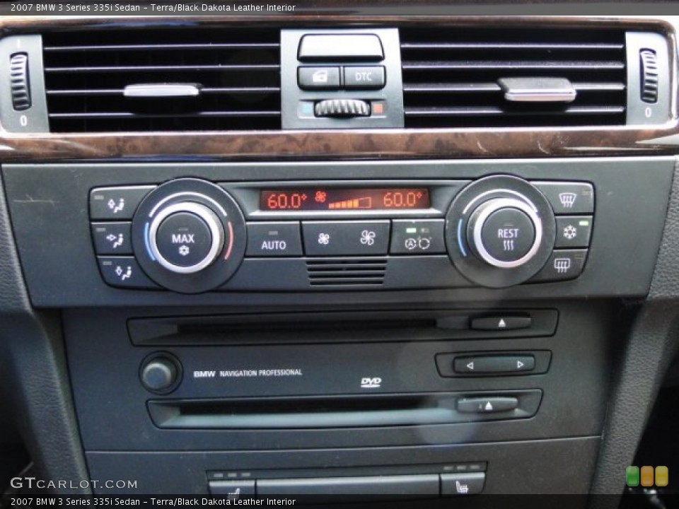 Terra/Black Dakota Leather Interior Controls for the 2007 BMW 3 Series 335i Sedan #79909755