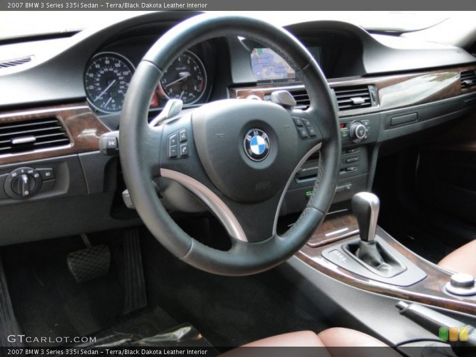 Terra/Black Dakota Leather Interior Dashboard for the 2007 BMW 3 Series 335i Sedan #79910007