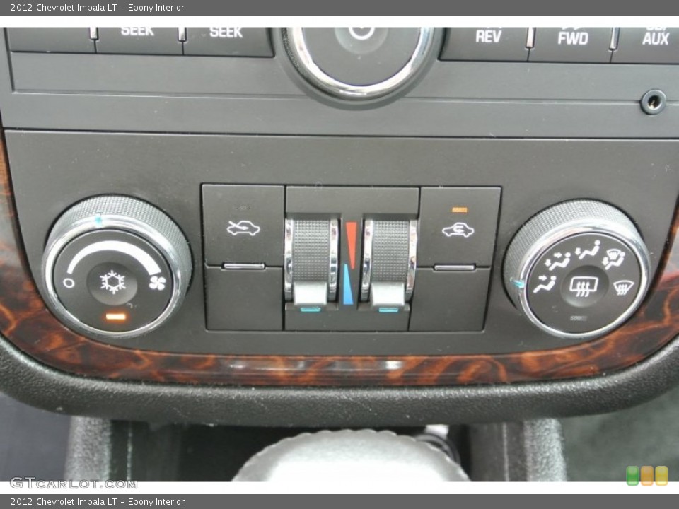 Ebony Interior Controls for the 2012 Chevrolet Impala LT #79912211