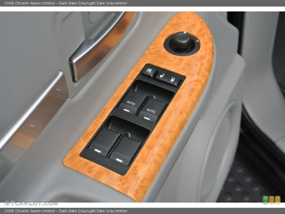 Dark Slate Gray/Light Slate Gray Interior Controls for the 2008 Chrysler Aspen Limited #79915128